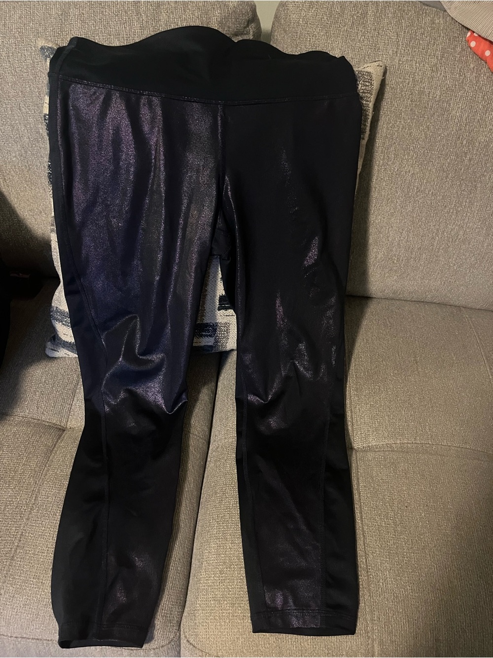 Xersion Black Shiny Kids Leggings